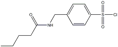 4-[(pentanoylamino)methyl]benzenesulfonyl chloride Struktur