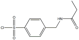 4-[(propionylamino)methyl]benzenesulfonyl chloride Structure