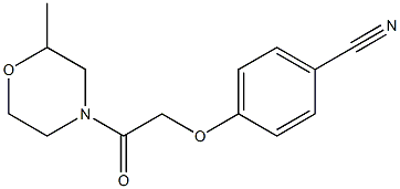 4-[2-(2-methylmorpholin-4-yl)-2-oxoethoxy]benzonitrile