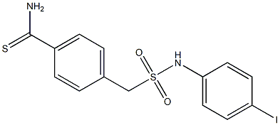 4-{[(4-iodophenyl)sulfamoyl]methyl}benzene-1-carbothioamide Struktur