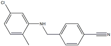 4-{[(5-chloro-2-methylphenyl)amino]methyl}benzonitrile Struktur