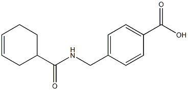 4-{[(cyclohex-3-en-1-ylcarbonyl)amino]methyl}benzoic acid Structure