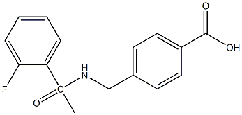 4-{[1-(2-fluorophenyl)acetamido]methyl}benzoic acid