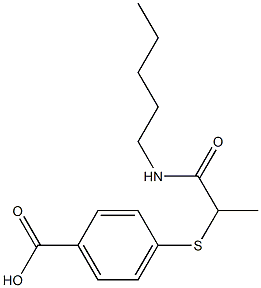4-{[1-(pentylcarbamoyl)ethyl]sulfanyl}benzoic acid