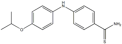 4-{[4-(propan-2-yloxy)phenyl]amino}benzene-1-carbothioamide