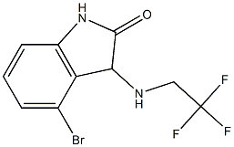 4-bromo-3-[(2,2,2-trifluoroethyl)amino]-1,3-dihydro-2H-indol-2-one Structure
