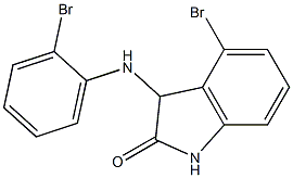4-bromo-3-[(2-bromophenyl)amino]-2,3-dihydro-1H-indol-2-one Structure