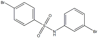 4-bromo-N-(3-bromophenyl)benzene-1-sulfonamide Structure