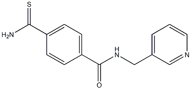 4-carbamothioyl-N-(pyridin-3-ylmethyl)benzamide Struktur