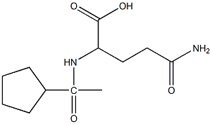 4-carbamoyl-2-(1-cyclopentylacetamido)butanoic acid