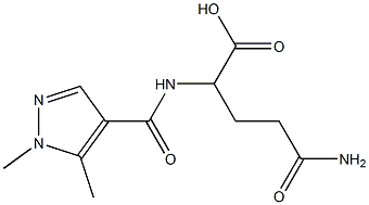4-carbamoyl-2-[(1,5-dimethyl-1H-pyrazol-4-yl)formamido]butanoic acid