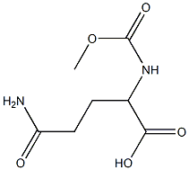 4-carbamoyl-2-[(methoxycarbonyl)amino]butanoic acid Structure