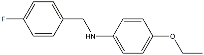 4-ethoxy-N-[(4-fluorophenyl)methyl]aniline Struktur