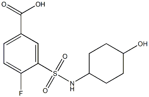 4-fluoro-3-[(4-hydroxycyclohexyl)sulfamoyl]benzoic acid