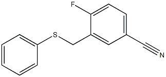 4-fluoro-3-[(phenylsulfanyl)methyl]benzonitrile|