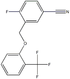 4-fluoro-3-[2-(trifluoromethyl)phenoxymethyl]benzonitrile