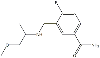4-fluoro-3-{[(1-methoxypropan-2-yl)amino]methyl}benzamide Structure