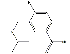 4-fluoro-3-{[isopropyl(methyl)amino]methyl}benzenecarbothioamide Structure
