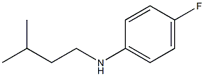 4-fluoro-N-(3-methylbutyl)aniline Structure