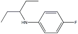 4-fluoro-N-(pentan-3-yl)aniline Struktur