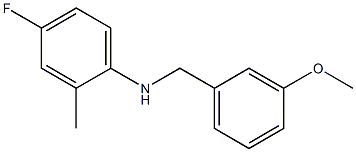 4-fluoro-N-[(3-methoxyphenyl)methyl]-2-methylaniline Struktur