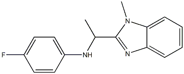 4-fluoro-N-[1-(1-methyl-1H-1,3-benzodiazol-2-yl)ethyl]aniline Structure