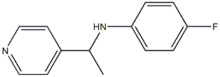 4-fluoro-N-[1-(pyridin-4-yl)ethyl]aniline Struktur