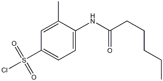 4-hexanamido-3-methylbenzene-1-sulfonyl chloride Structure