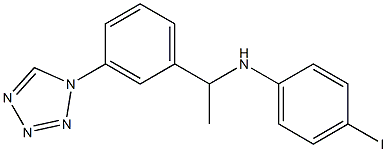 4-iodo-N-{1-[3-(1H-1,2,3,4-tetrazol-1-yl)phenyl]ethyl}aniline 结构式