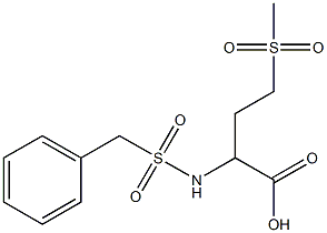 4-methanesulfonyl-2-(phenylmethane)sulfonamidobutanoic acid Struktur