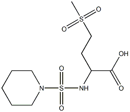  4-methanesulfonyl-2-[(piperidine-1-sulfonyl)amino]butanoic acid