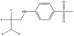 4-methanesulfonyl-N-(2,2,3,3-tetrafluoropropyl)aniline Structure