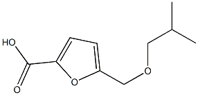 5-(isobutoxymethyl)-2-furoic acid Struktur