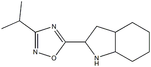 5-(octahydro-1H-indol-2-yl)-3-(propan-2-yl)-1,2,4-oxadiazole 化学構造式