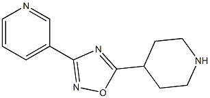 5-(piperidin-4-yl)-3-(pyridin-3-yl)-1,2,4-oxadiazole Structure