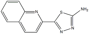 5-(quinolin-2-yl)-1,3,4-thiadiazol-2-amine Structure