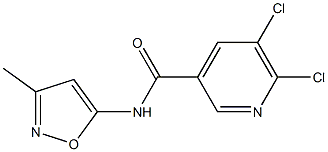 5,6-dichloro-N-(3-methyl-1,2-oxazol-5-yl)pyridine-3-carboxamide Structure