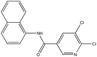 5,6-dichloro-N-(naphthalen-1-yl)pyridine-3-carboxamide Structure