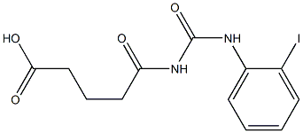 5-{[(2-iodophenyl)carbamoyl]amino}-5-oxopentanoic acid Structure