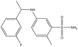5-{[1-(3-fluorophenyl)ethyl]amino}-2-methylbenzene-1-sulfonamide
