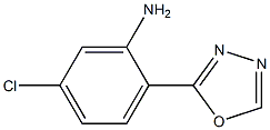 5-chloro-2-(1,3,4-oxadiazol-2-yl)aniline Struktur