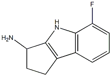 5-fluoro-1H,2H,3H,4H-cyclopenta[b]indol-3-amine Structure