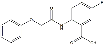 5-fluoro-2-(2-phenoxyacetamido)benzoic acid Struktur