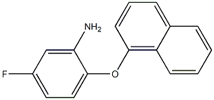 5-fluoro-2-(naphthalen-1-yloxy)aniline Struktur