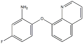 5-fluoro-2-(quinolin-8-yloxy)aniline 结构式