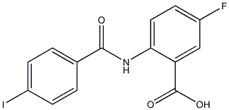 5-fluoro-2-[(4-iodobenzene)amido]benzoic acid