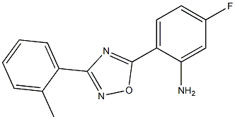 5-fluoro-2-[3-(2-methylphenyl)-1,2,4-oxadiazol-5-yl]aniline Structure