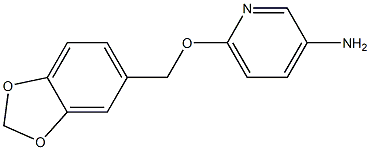 6-(2H-1,3-benzodioxol-5-ylmethoxy)pyridin-3-amine Structure