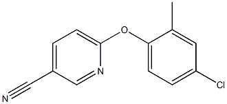 6-(4-chloro-2-methylphenoxy)pyridine-3-carbonitrile Structure