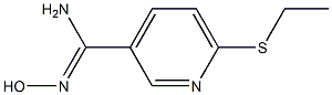 6-(ethylsulfanyl)-N'-hydroxypyridine-3-carboximidamide Structure